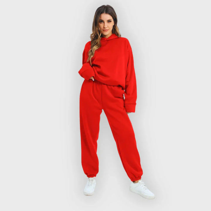 Lara | Conjunto de Moletom com Hoodie e Calças de Treino