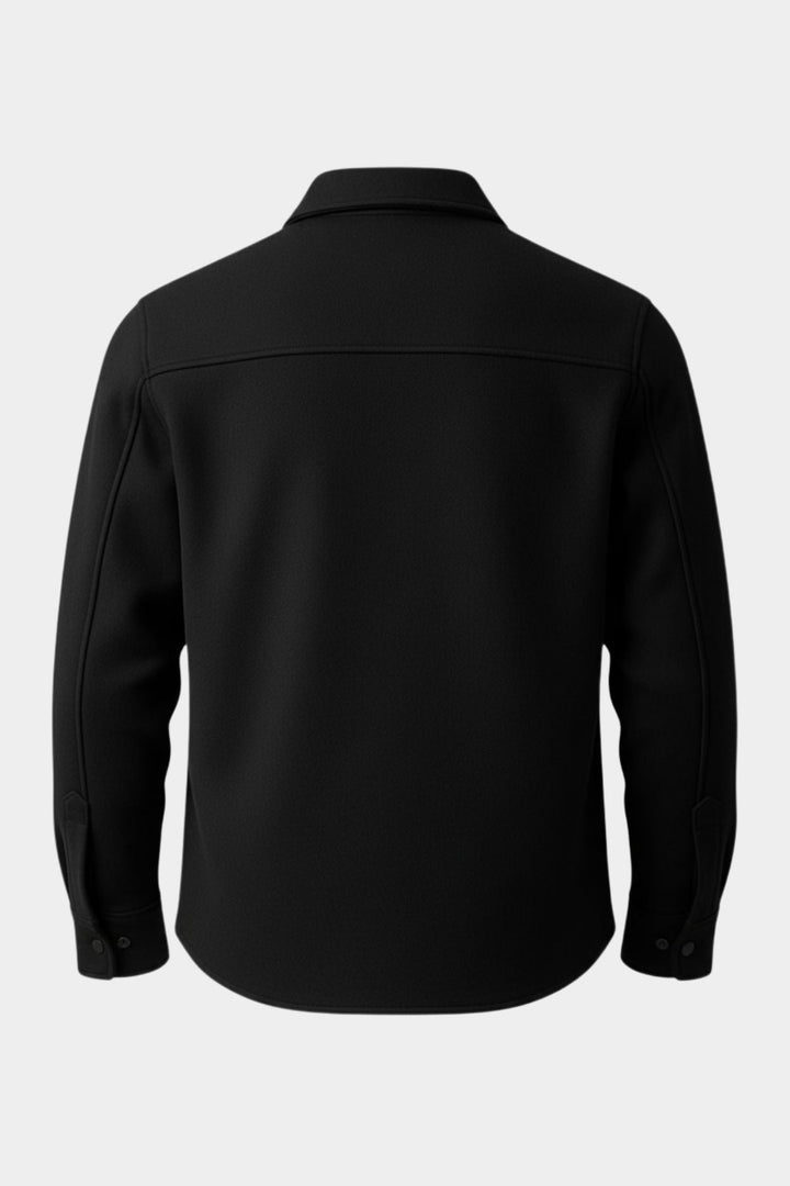 Camisa Overshirt Preta Signature