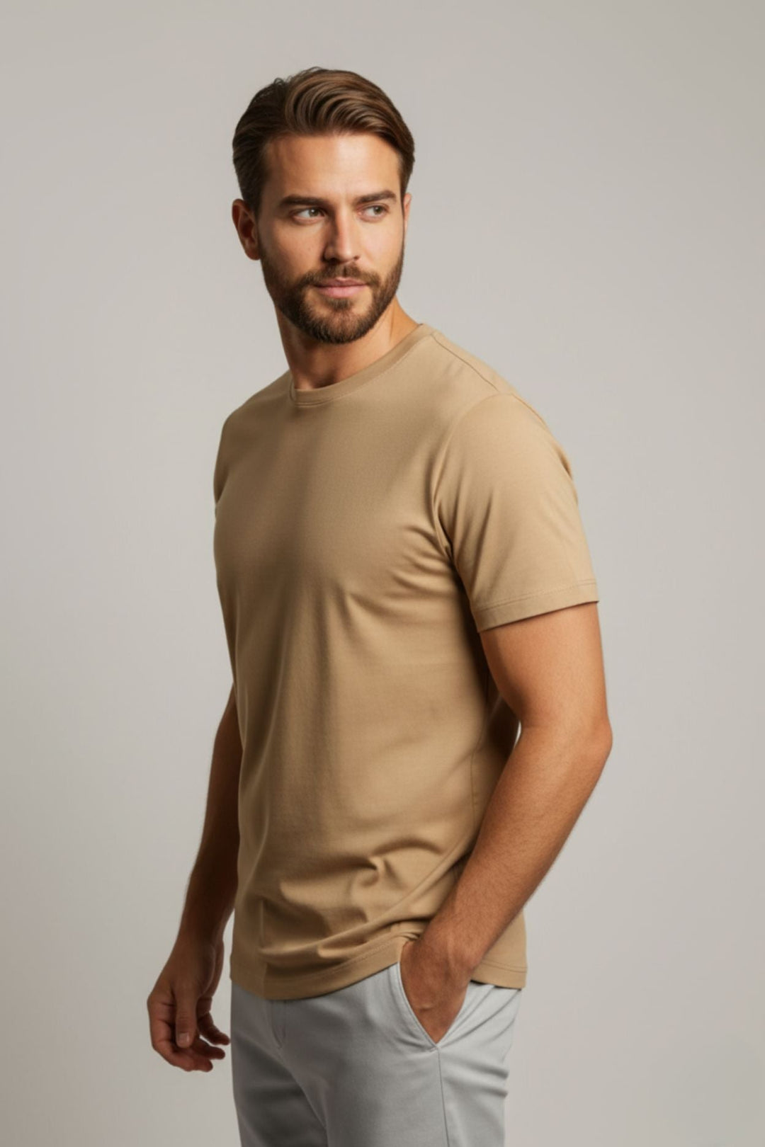 Basic Taupe T-Shirt